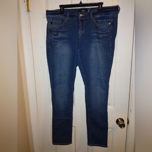 Torrid stretch jeans with rhinestones size 16